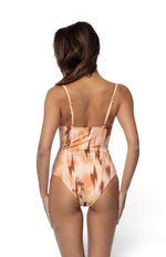 The Azure Abstract — Underwire Sculpting One-Piece