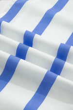 The Santorini Breeze — Stripe Puff Sleeve Blouse