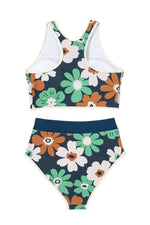 The Botanical Sport — Zip-Up Racerback Bikini Set