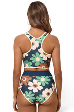 The Botanical Sport — Zip-Up Racerback Bikini Set