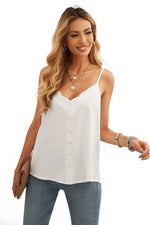 The Cloud Whisper — Scalloped Button-Front Camisole