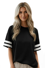 The Urban Muse — Varsity Stripe Boxy Tee