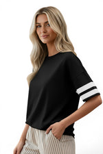 The Urban Muse — Varsity Stripe Boxy Tee
